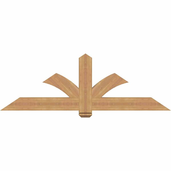 Ekena Millwork Redmond Smooth Timber Gable Bracket, Western Red Cedar, 72"W x 24"H x 3 1/2"D x 5 1/2"F, 8/12 Pitch GBW072X24X0406RED00SWR - main